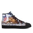 thumbnail image 1 of One Nation Under God American flag High Top Canvas Shoes Sneakers Black Size 4.5, 1 of 7