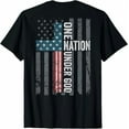 thumbnail image 1 of One Nation Under God Christian T-Shirt USA American Flag Patriotic Shirt Jesus Shirt for Men Women, 1 of 8