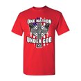 thumbnail image 1 of One Nation Under God Cross USA America Patriotic DT Adult T-Shirt Tee, 1 of 2