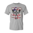 thumbnail image 1 of One Nation Under God Cross USA America Patriotic DT Adult T-Shirt Tee, 1 of 2