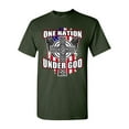 thumbnail image 1 of One Nation Under God Cross USA America Patriotic DT Adult T-Shirt Tee, 1 of 2