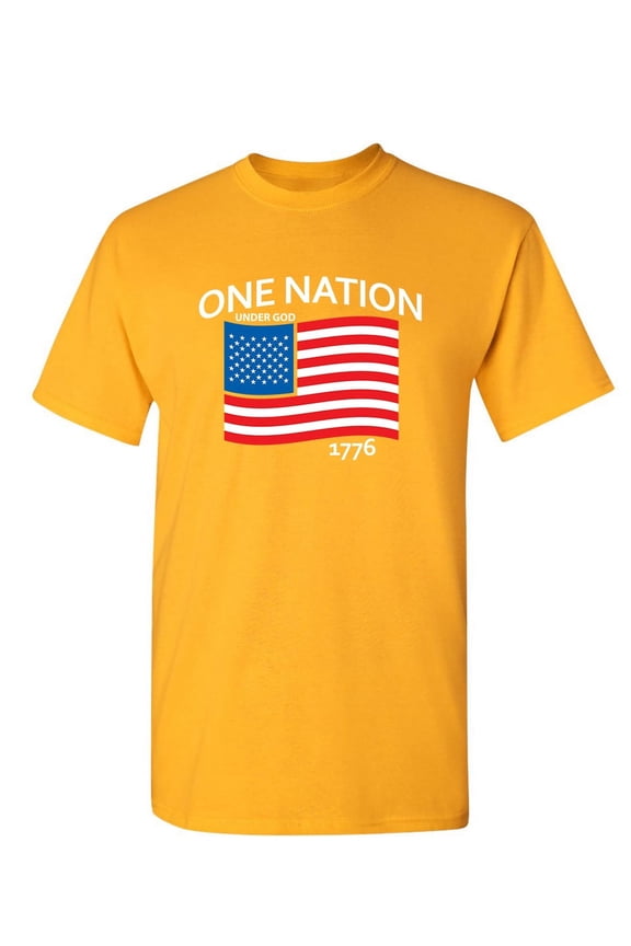One Nation Under God Graphic Tees Sarcastic Mens Apparel Gift For Any Occasion Humor Novelty Funny T Shirt