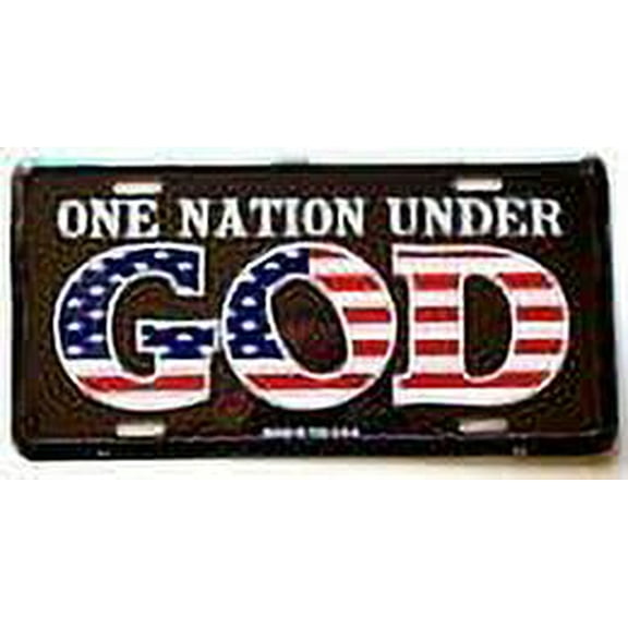 One Nation Under God License Plate