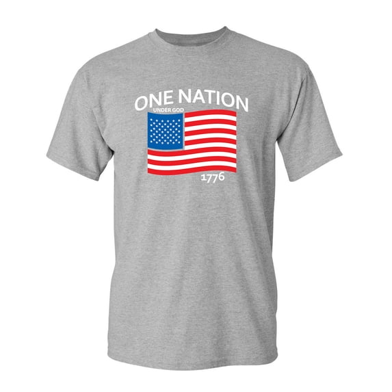 One Nation Under God Sarcastic Humor Graphic Novelty Funny Tall T Shirt