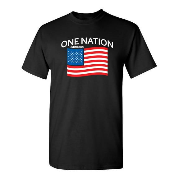 One Nation Under God Sarcastic Humor Graphic Novelty Funny Tall T Shirt