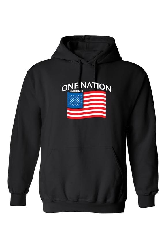 One Nation Under God Sarcastic Novelty Gift Idea Adult Humor Funny Men's Hoodies
