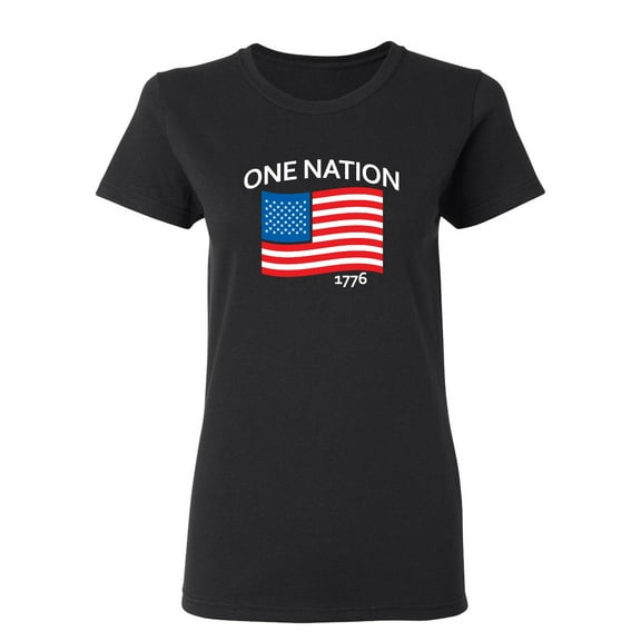 One Nation Under God Sarcastic Novelty Gift Idea Adult Humor Funny Women's Casual Tees