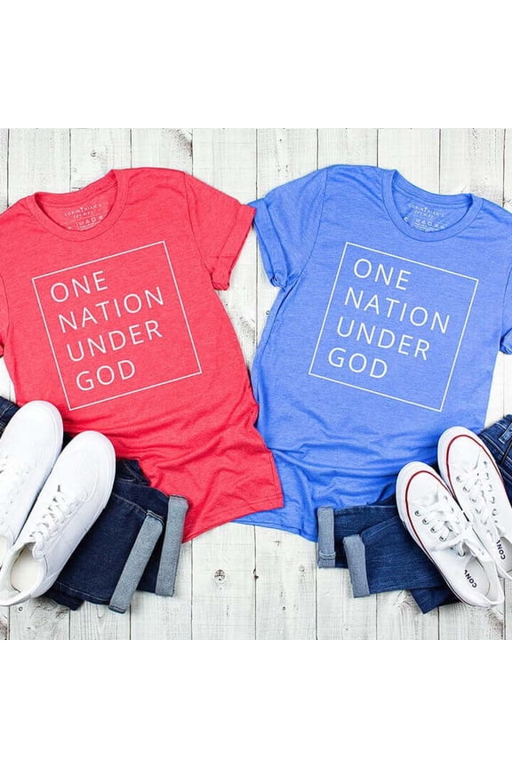 One Nation Under God Shirt - Blue