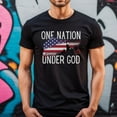 thumbnail image 1 of One Nation Under God Shirt, Christian American Shirt, 4th of July Shirt, Patriotic Shirt, American Shirt, Independence Day Tee, 4th of July Gift, 1 of 2