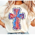 thumbnail image 1 of One Nation Under God T-Shirt– Christian Patriotic Tee with Cross and Flag, Perfect for Faith and Freedom Celebrations, 1 of 5