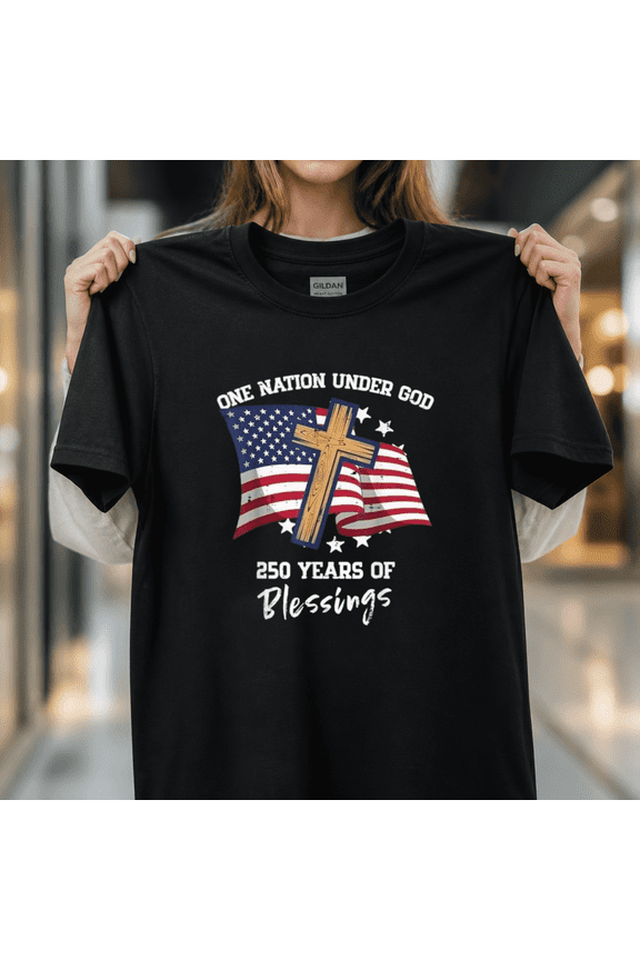 One Nation under God 250 Years 250th Anniversary USA Pride Unisex T-Shirt, S - 5XL