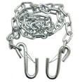 thumbnail image 1 of One New 1/4" X 54" Grade 30 Trailer Safety Chain w/ 2 S Hooks & safety Latches -25003, 1 of 2