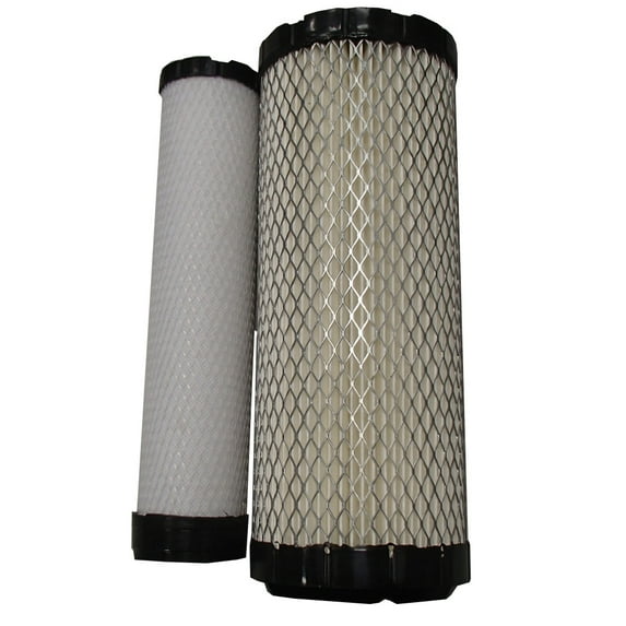 RAParts One New Air Filter Set (Inner and Outer) Fits Kubota L2501D L2800 L4200 L4610 RTV1100 RTV900