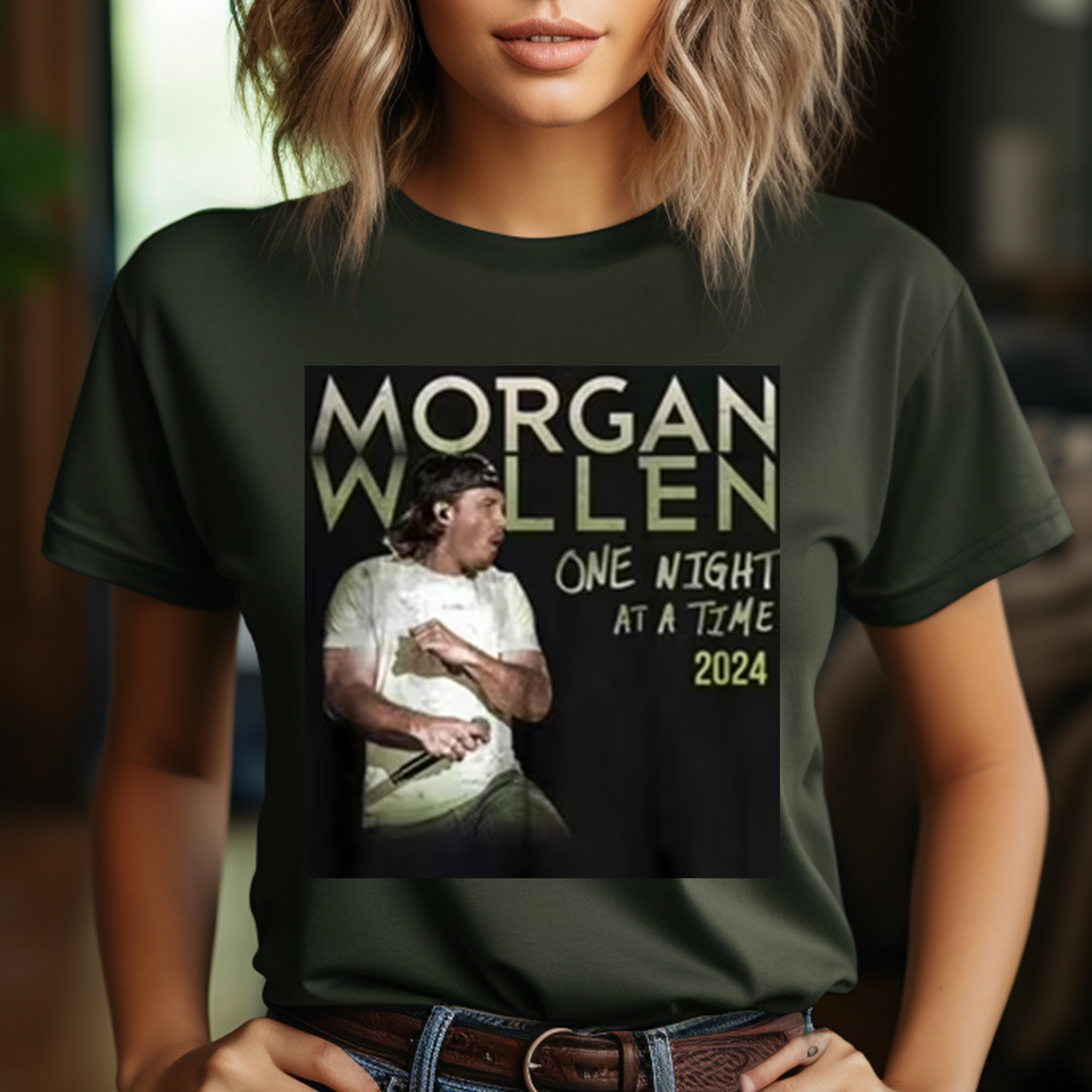 One Night At A Time Wallen Western 2024 Tour Shirt Wallen Western 2024