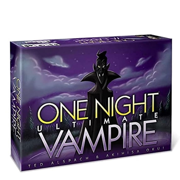 One Night Ultimate Vampire Party Game - Fast-Paced Social Deduction Card Game for 3-10 Players, Includes New Vampire Roles & Mechanics, Perfect for Game Nights & Gatherings