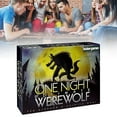 thumbnail image 1 of One Night Werewolf Game - Fast Paced Social Deduction Board Game, Hidden Roles, Bluffing Strategy, Halloween Holiday Xmas Thanksgiving Fun, 4-10 Players, Party Game Night Wedding, Halloween, 1 of 9