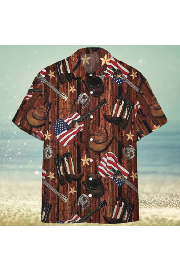 One Of A Kind Country Cowboy Custom Hawaiian Shirt