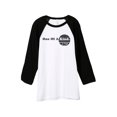 thumbnail image 1 of One Of A Kind Unisex 3/4 Sleeves Baseball Raglan T-Shirt Tee White Black X-Small, 1 of 4