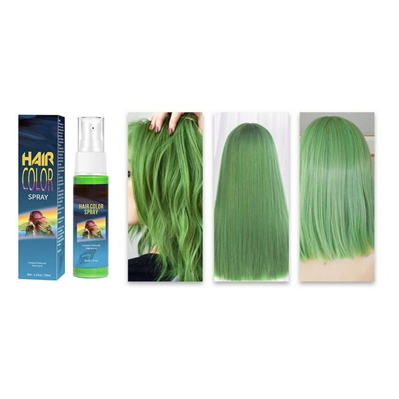 One-Off Temporary Hair Color Spray, Quick-Drying Complementary Color Dye, Solid Milk Gray Shade, Washable Root Touch-Up for Instant Gray Coverage