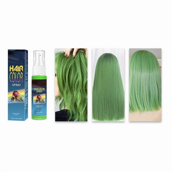 One-Off Temporary Hair Color Spray, Quick-Drying Complementary Color Dye, Solid Milk Gray Shade, Washable Root Touch-Up for Instant Gray Coverage