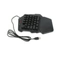 thumbnail image 1 of One One Handed Gaming Keyboard USB RGB Wired Illuminated Keyboard Gaming Accessory For Desktop PC Laptop, 1 of 7
