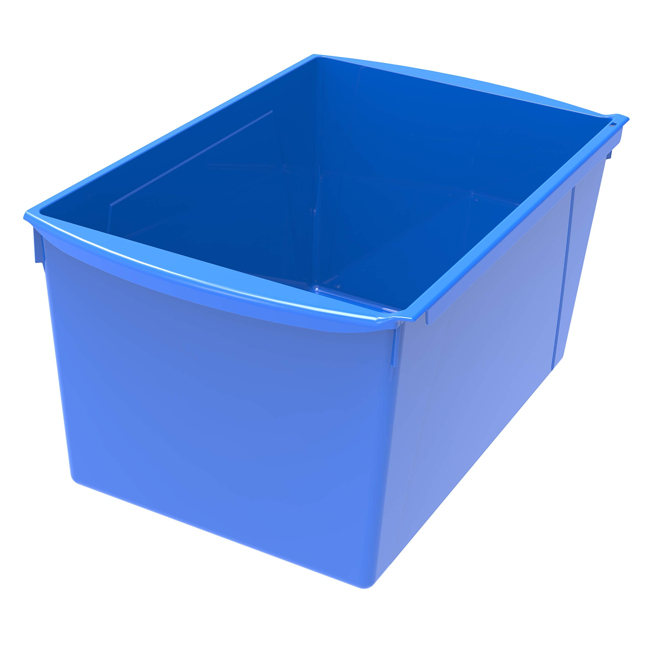 OnePack Extra Large Book Bins, Interlocking Plastic Organisers for