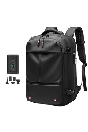One Pack Usa Vacuum Backpack, Onepackusa 60L Expandable Air Compression Travel Backpack with Electric Pump, Water Resistant TSA Lock Carry-On