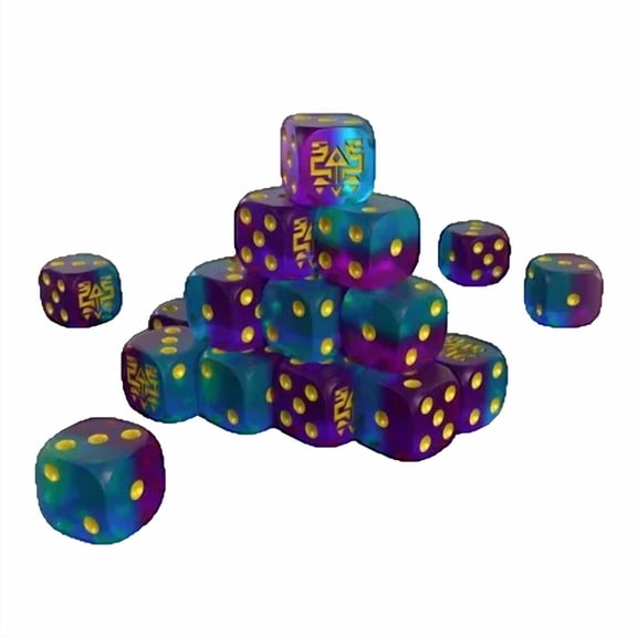 One Page Rules: GRimdark Future: Saurian Starhost: Resin Dice Set (20)