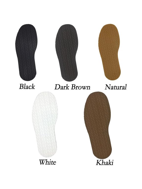 One Pair Black 4Mm Thickness Shoe Replacement Full Out Sole