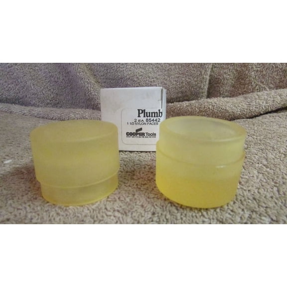 One Pair Cooper Tools Plumb 1 1/2" Hammer Cupface - Nylon - #85442 - New