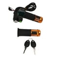 One Pair Electric Bike Throttle Handlebar with Red Screen Lock 12V to ...