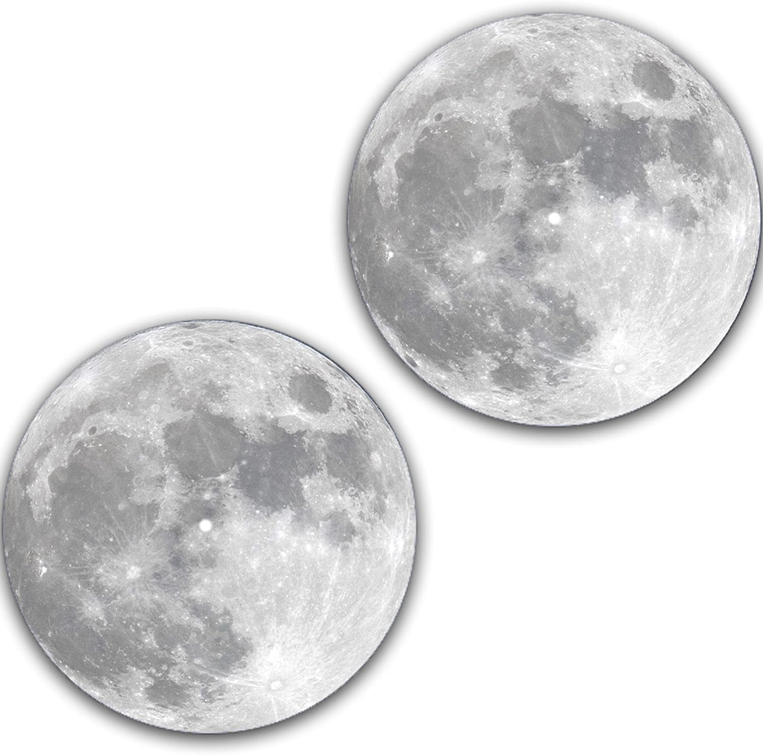 One Pair Full Moon 1 Vinyl Memorabilia 12" Inch Slip Mat Turntable