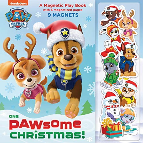 Pre-Owned One Pawsome Christmas: A Magnetic Play Book (Paw Patrol) (Board book) 1984895028 9781984895028