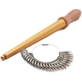 thumbnail image 1 of One Pc Ring Sizes Mandrel Stick Finger Gauge Ring Sizer Measuring Tools For Jewelry 290mm (Ring+Stick), 1 of 3