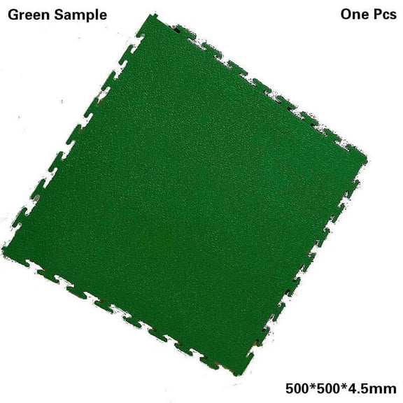 One Pcs 500 x 500 x 4.5mm PVC Flooring Tile Flexible Interlocking Garage Floor Tile Mat Non-slip For Gym Workshop Corridor