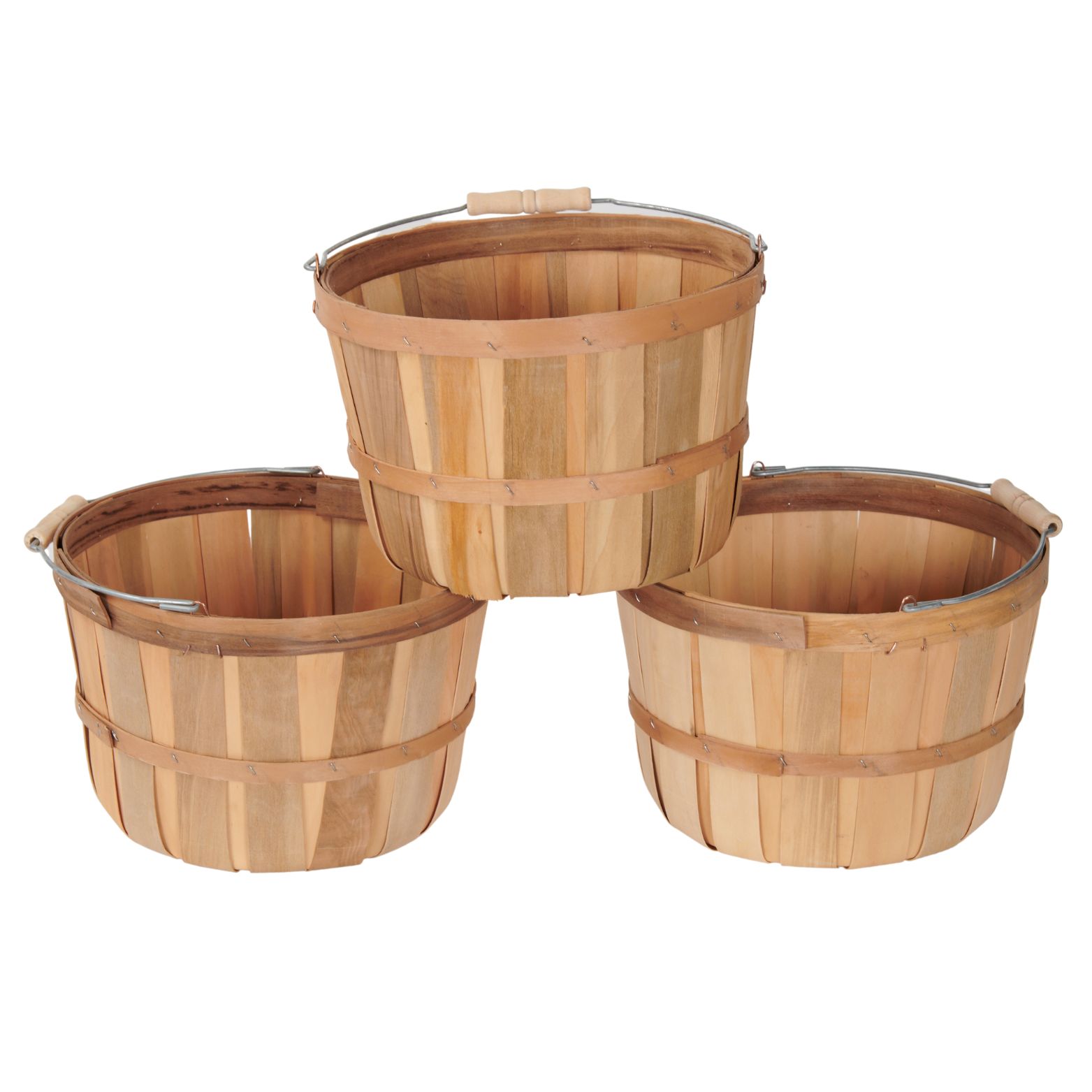 One Peck Basket - Set of 3