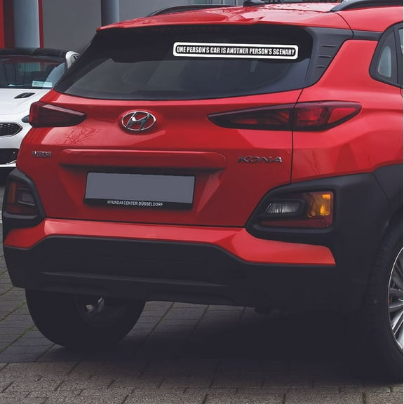 One Person's Car Funny Quote Sticker Art Decor Car Decals for Girls Boys Car Bumper Window Windows Truck Vehicle Auto Glass Computer Laptop Skateboard Vinyl Wall Art Decoration Size (2x5 inch)