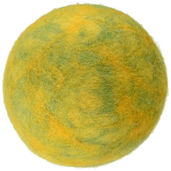 One Pet Planet 86012 3.5-Inch Wooly Fun Ball Dog Toy