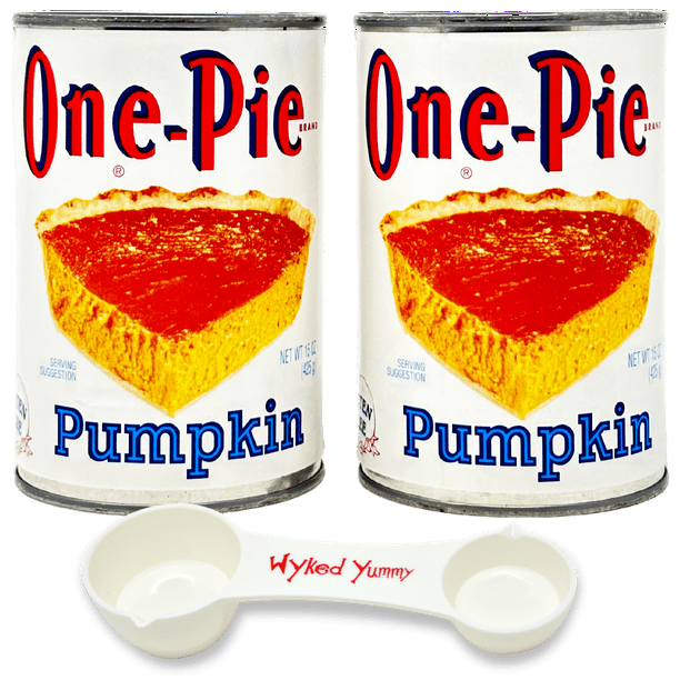 One Pie Canned Pumpkin 15oz (2pk) with Spoon for Kitchen - Walmart