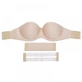 thumbnail image 1 of One Piece 1/2 cup Cover Strapless Bras Push Up For Women Lift Brassiere Seamless Invisible Bra, 1 of 9