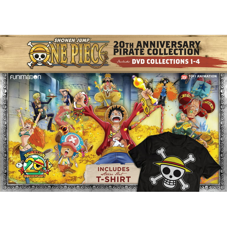One Piece: 20th Anniversary Pirate Collection Giftset (Walmart Exclusive)  (DVD + T-shirt) 