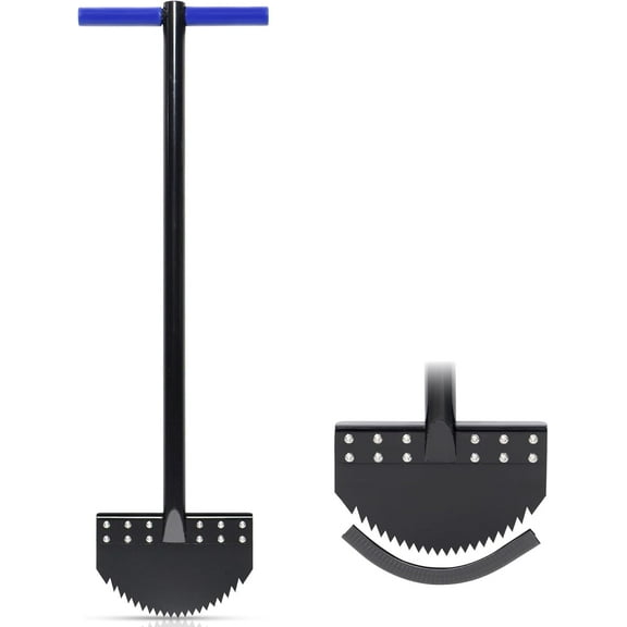 CKLT One-Piece 40in Manual Edger Lawn Tool for Landscaping Rustproof with Rubber Handle