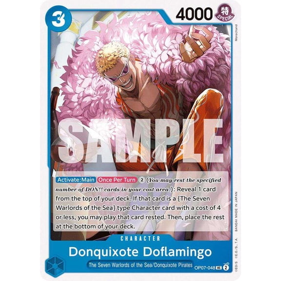 One Piece 500 Years in the Future Uncommon Donquixote Doflamingo OP07-048