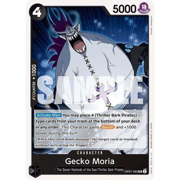 One Piece 500 Years in the Future Uncommon Gecko Moria OP07-083