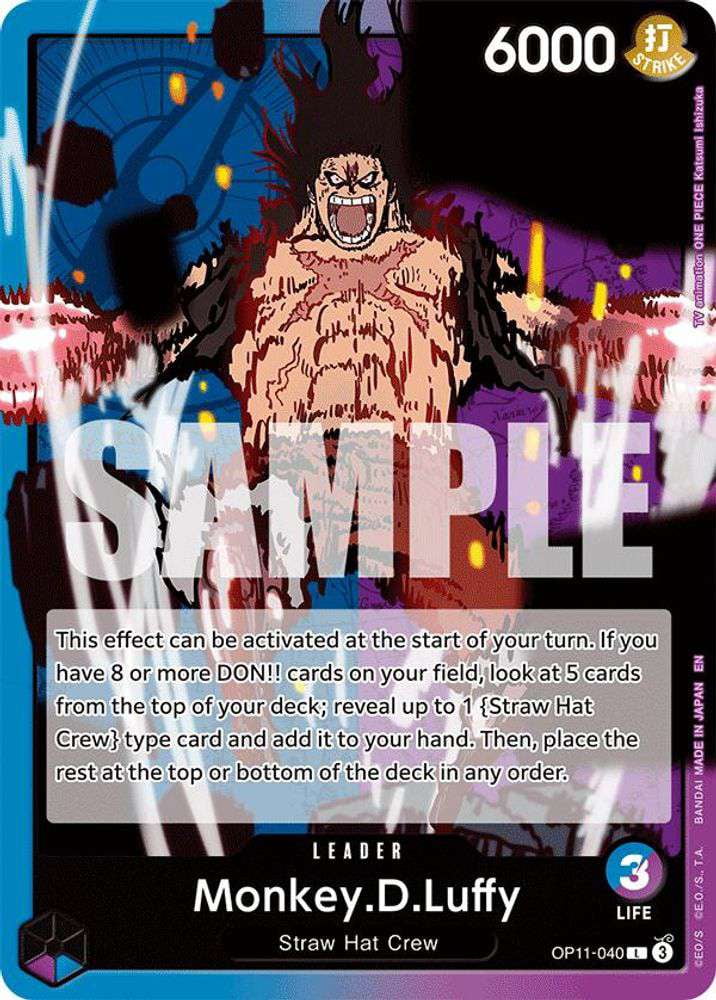 アトミック ルフィ ウソップ ONE PIECE CARD GAME/[OP-11] A FIST OF DIVINE SPEED]Monkey D