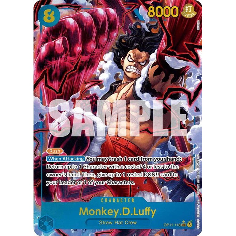 ONE PIECE/カード One Piece A Fist of Divine Speed Secret Rare Monkey.D.Luffy OP11