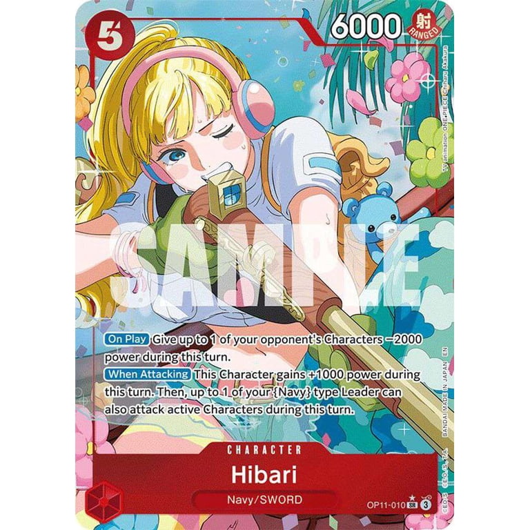 One Piece A Fist of Divine Speed Super Rare Hibari OP11-010