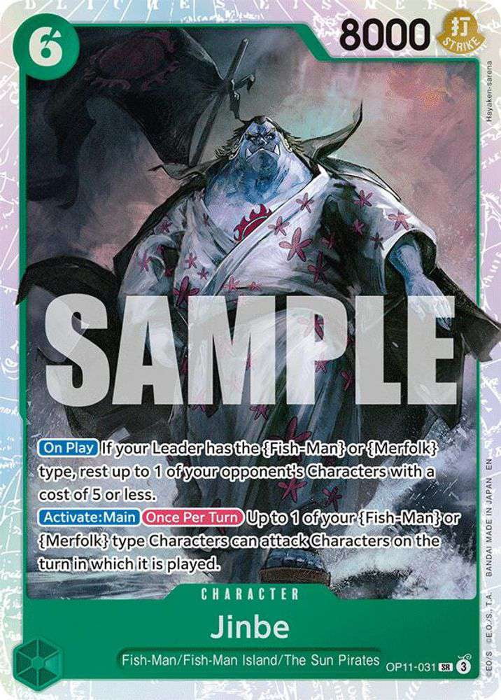 One Piece A Fist of Divine Speed Super Rare Jinbe OP11-031 - Walmart.com One Piece A Fist of Divine Speed Super Rare Jinbe OP11-031 - Walmart.com