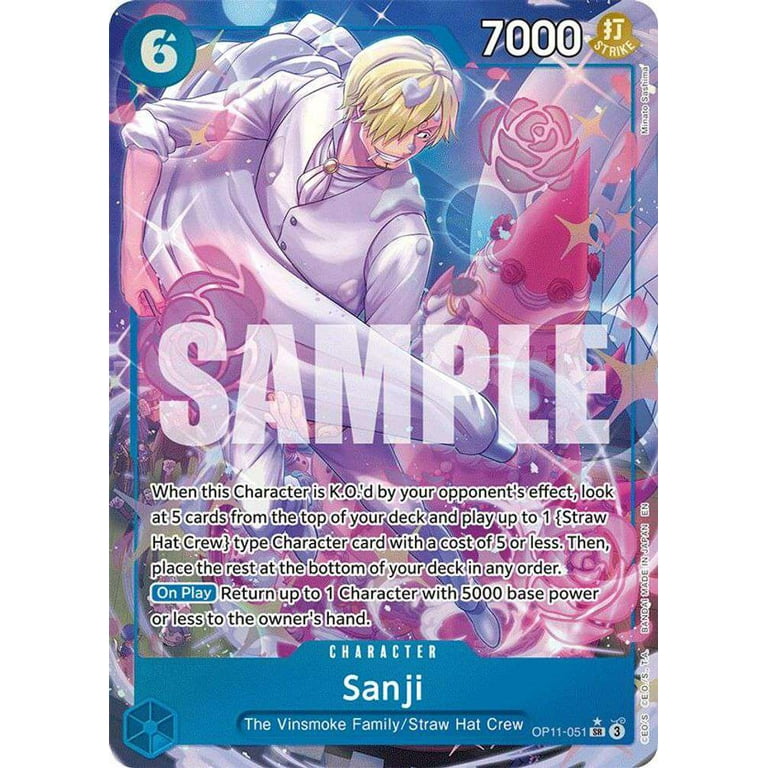 One Piece A Fist of Divine Speed Super Rare Sanji OP11-051