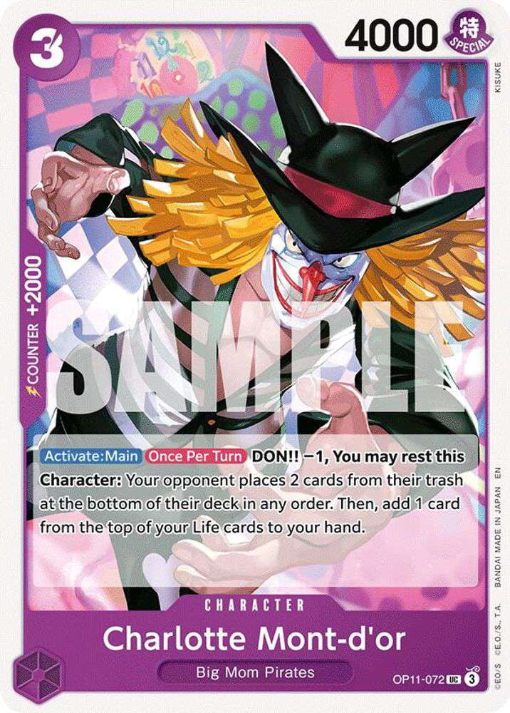 One Piece A Fist of Divine Speed Uncommon Charlotte Mont-d'or OP11